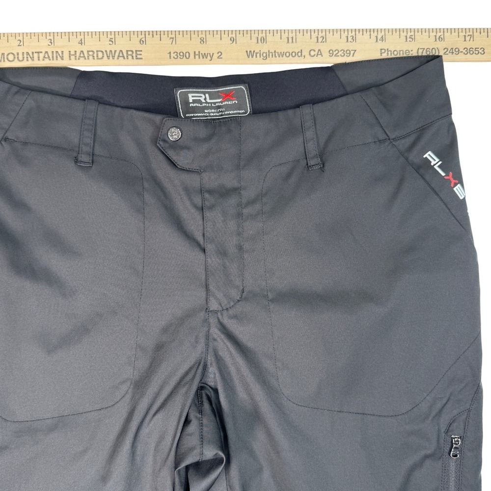 RLX Ralph Lauren Women's Performance Pants Size 8 Black Softshell Ski Outdoor - Picture 6 of 15